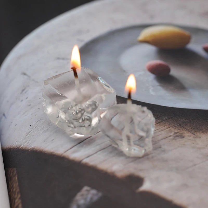500g/1000g Jelly Wax Diy Candle Making Material Transparent Wax Raw Material Crystal Wax Smokeless