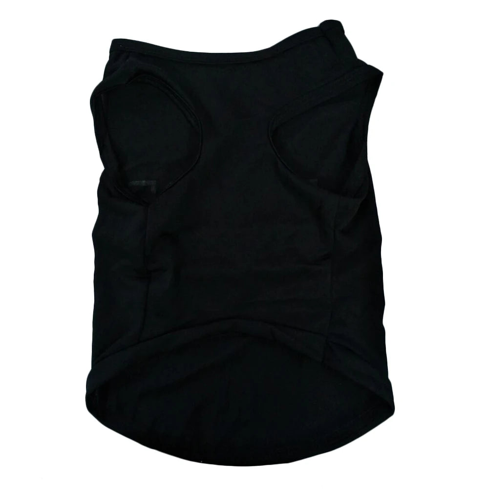 Police Suit Cosplay Dog Clothes Black Elastic Vest Puppy T-Shirt Coat Accessories Apparel Costumes Pet Clothes for Dogs Cats