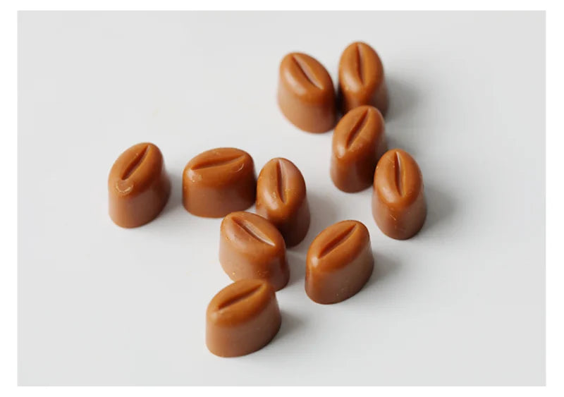Multi-Cavity Coffee Bean Silicone Mold – DIY Candle, Soap, Resin & Baking Tool