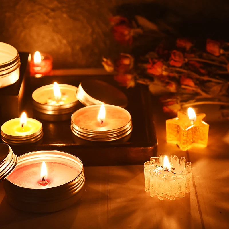 Candle Making Kits Candle Making Supplies Handmade Scented Art Candles Wax Melting Material Kits Wax Wicks Wax Pot Thermometers