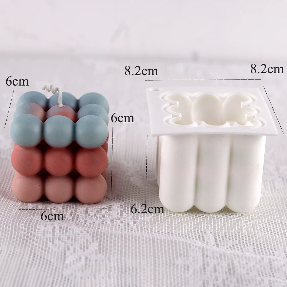U-Shape & Geometric Silicone Candle Mold – DIY Arch, Cube & Striped Wax Molds for Home Décor & Crafts