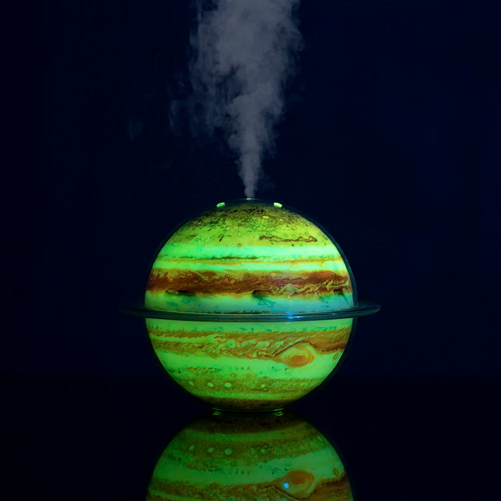 3-in1 Galaxy/Planet Humidifier 7 Colors Night Lamp Portable Aromatherapy Diffuser USB Kids Quiet Atmosphere Creative Gift Deco