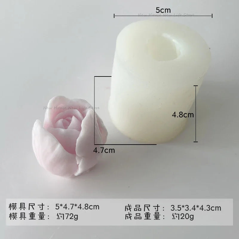 3D Tulip Silicone Mold – DIY Candle, Soap, and Craft Making Supplies