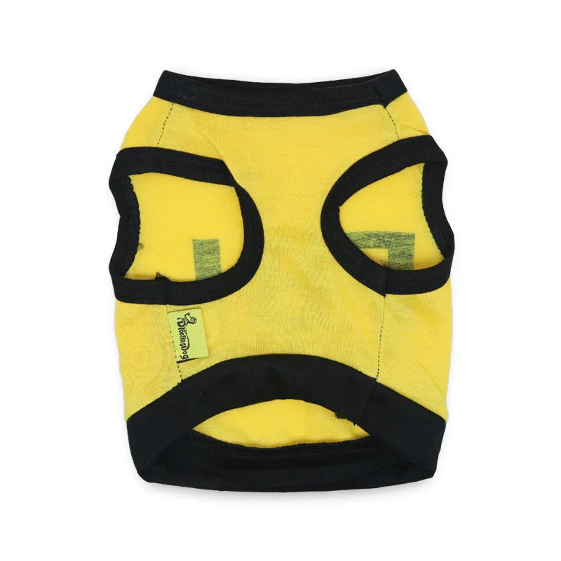 Police Suit Cosplay Dog Clothes Black Elastic Vest Puppy T-Shirt Coat Accessories Apparel Costumes Pet Clothes for Dogs Cats