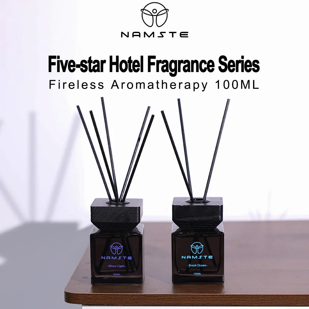 NAMSTE 100ML Reed Diffuser Sets Hotel Fragrance Series Fireless Aromatherapy Indoor Long lasting Fragrance Bathroom Deodorant