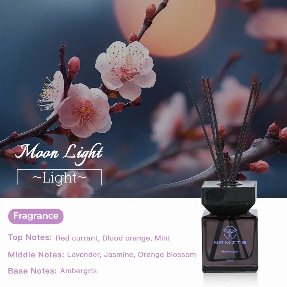 NAMSTE 100ML Reed Diffuser Sets Hotel Fragrance Series Fireless Aromatherapy Indoor Long lasting Fragrance Bathroom Deodorant