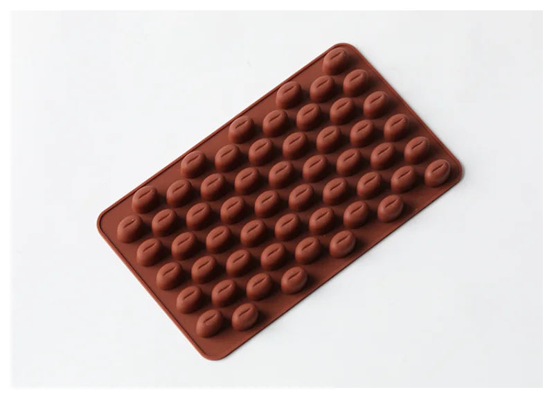Multi-Cavity Coffee Bean Silicone Mold – DIY Candle, Soap, Resin & Baking Tool
