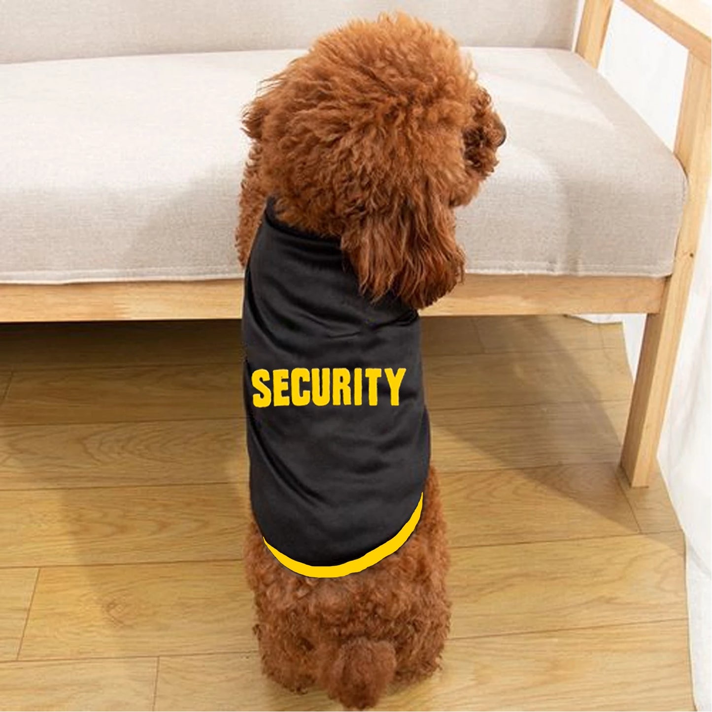Police Suit Cosplay Dog Clothes Black Elastic Vest Puppy T-Shirt Coat Accessories Apparel Costumes Pet Clothes for Dogs Cats