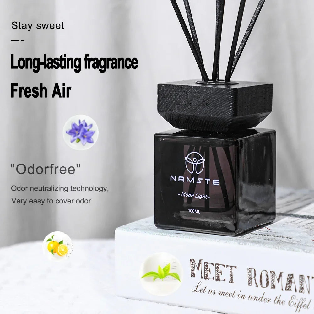 NAMSTE 100ML Reed Diffuser Sets Hotel Fragrance Series Fireless Aromatherapy Indoor Long lasting Fragrance Bathroom Deodorant