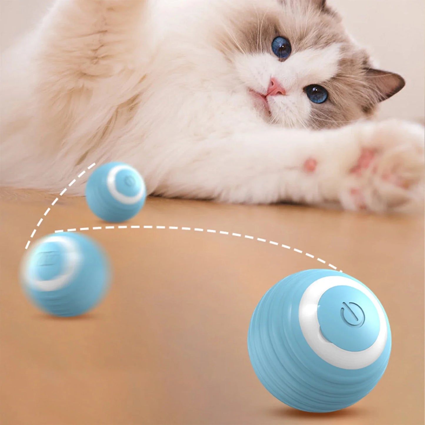 Automatic Moving Cats Toy Interactive Ball Rechargeable Rolling Electric Ball Home Pet Accessories Things for Supplies