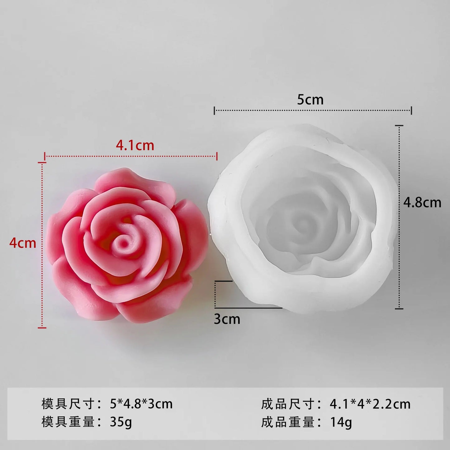 3D Tulip Silicone Mold – DIY Candle, Soap, and Craft Making Supplies