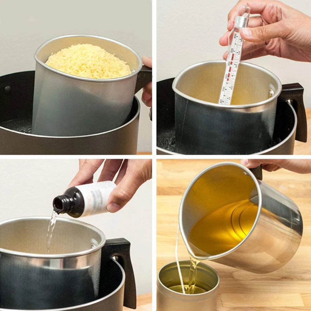Candle Making Kits Candle Making Supplies Handmade Scented Art Candles Wax Melting Material Kits Wax Wicks Wax Pot Thermometers