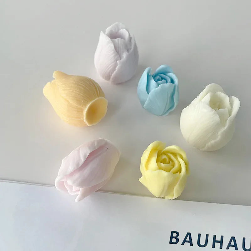 3D Tulip Silicone Mold – DIY Candle, Soap, and Craft Making Supplies