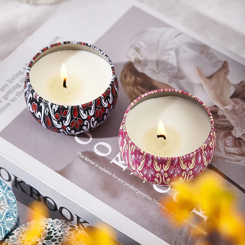 Obisesio 12-Piece Scented Candle Set – Natural Soy Wax Aromatherapy Candles for Home & Relaxation