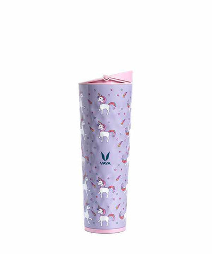 Drynk 600 ml Vacuum Insulated Stainless Steel Flask, Thermos Sipper Water Bottle (Tumbler+Sipper)