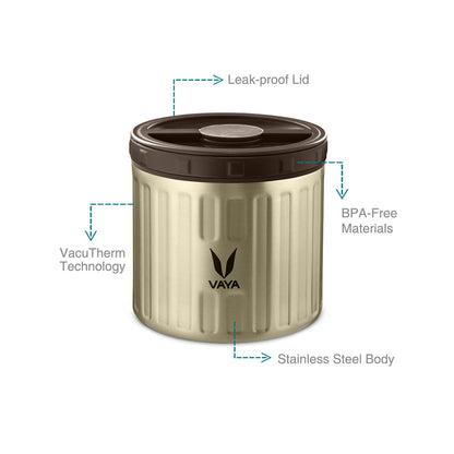 Preserve 300 ml - Vacuum Insulated Stainless Steel Meal Container, Salad Box, Meal Carrier, Portable Lunch Box, Fruit Box, 1 x 300 ml