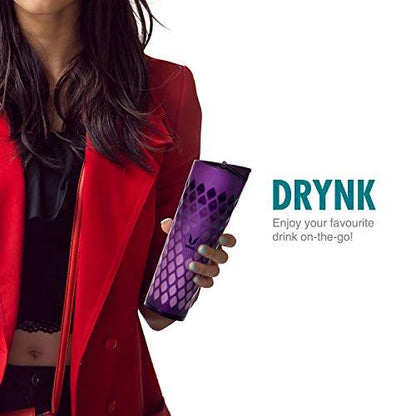 Drynk 600 ml Vacuum Insulated Stainless Steel Flask, Thermos Sipper Water Bottle (Tumbler+Sipper)