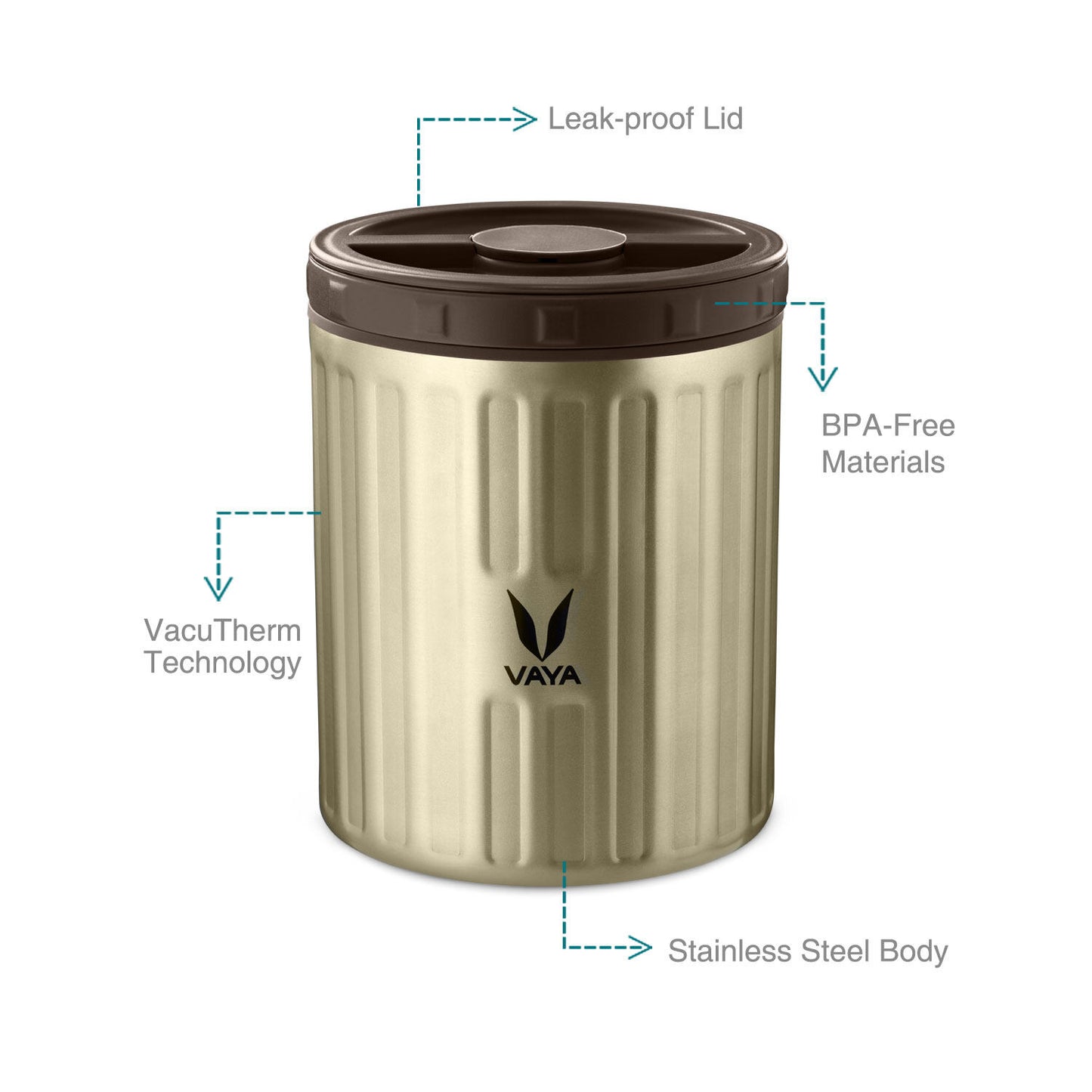 Preserve 500 ml - Vacuum Insulated Stainless Steel Meal Container, Salad Box, Meal Carrier, Portable Lunch Box, Fruit Box, 1 x 500 ml