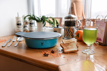 HauteCase - Stainless Steel Insulated Casserole With Lid | Hot Case Pot and Thermos Food Container | Hot Casserole Pot Pan with Lid 1.5L + Stack Lid