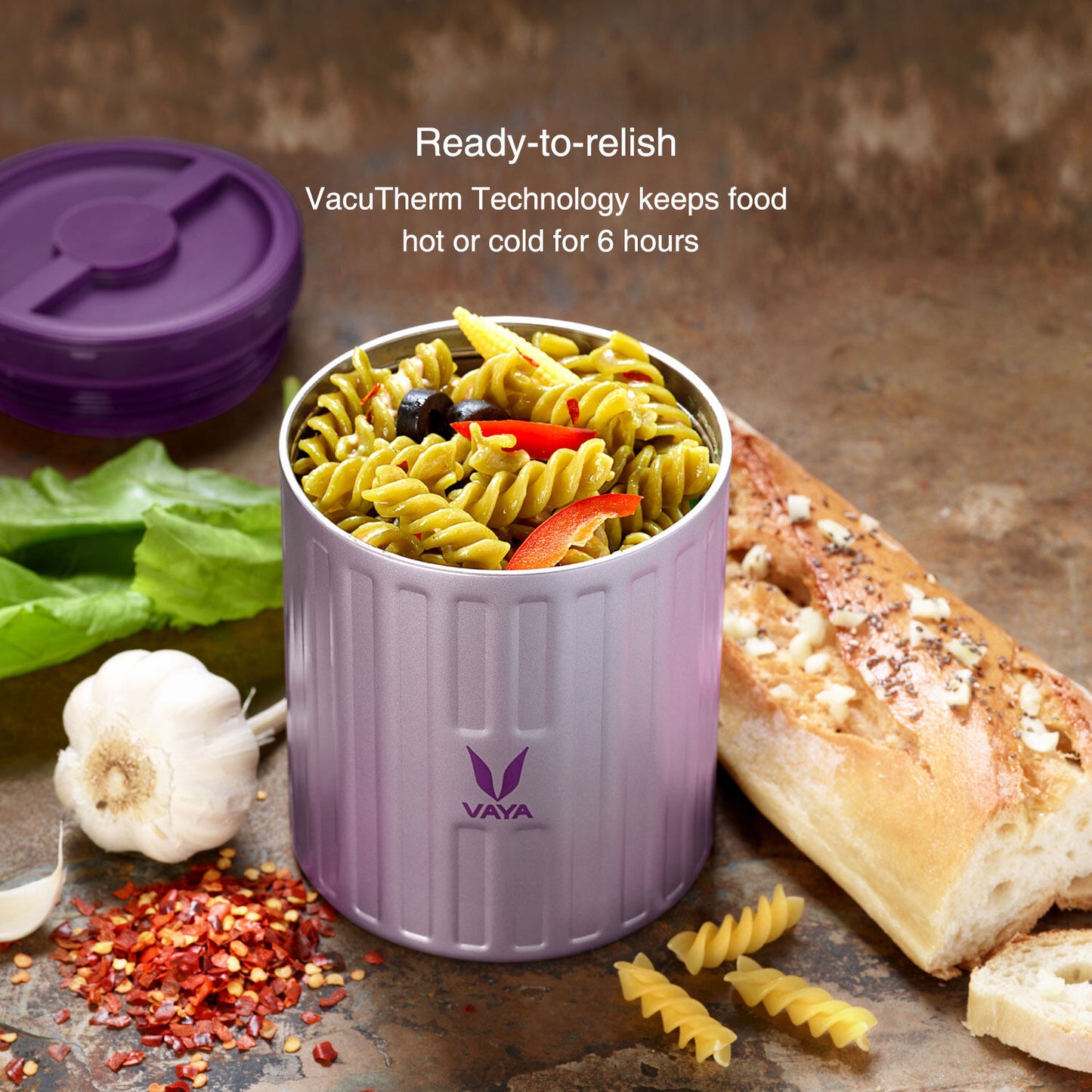 Preserve 500 ml - Vacuum Insulated Stainless Steel Meal Container, Salad Box, Meal Carrier, Portable Lunch Box, Fruit Box, 1 x 500 ml