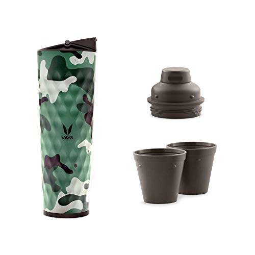 Drynk 3 in 1 Stainless Steel Water Bottle (Tumbler+Sipper+Gulper) with 2 Cups, 600 ml