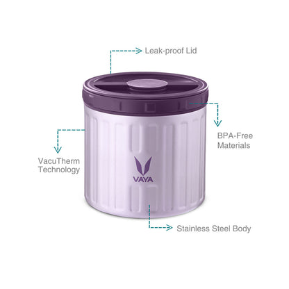 Preserve 300 ml - Vacuum Insulated Stainless Steel Meal Container, Salad Box, Meal Carrier, Portable Lunch Box, Fruit Box, 1 x 300 ml