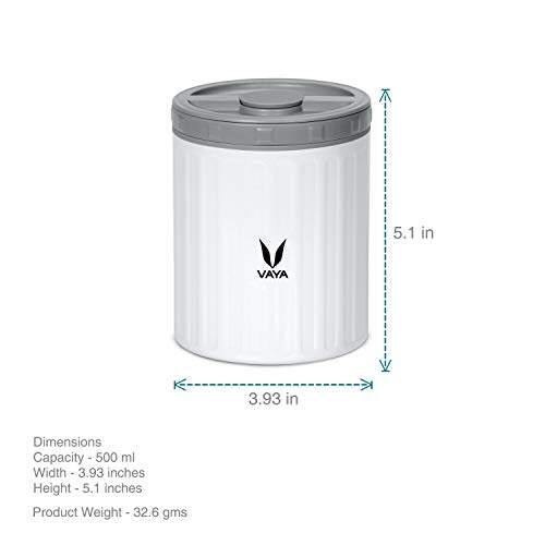 Preserve 500 ml - Vacuum Insulated Stainless Steel Meal Container, Salad Box, Meal Carrier, Portable Lunch Box, Fruit Box, 1 x 500 ml