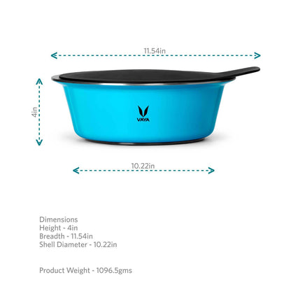 HauteCase - Stainless Steel Insulated Casserole With Lid | Hot Case Pot and Thermos Food Container | Hot Casserole Pot Pan with Lid 1.5L + Stack Lid