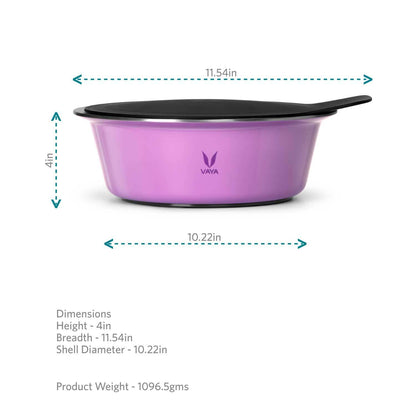 HauteCase - Stainless Steel Insulated Casserole With Lid | Hot Case Pot and Thermos Food Container | Hot Casserole Pot Pan with Lid 1.5L + Stack Lid