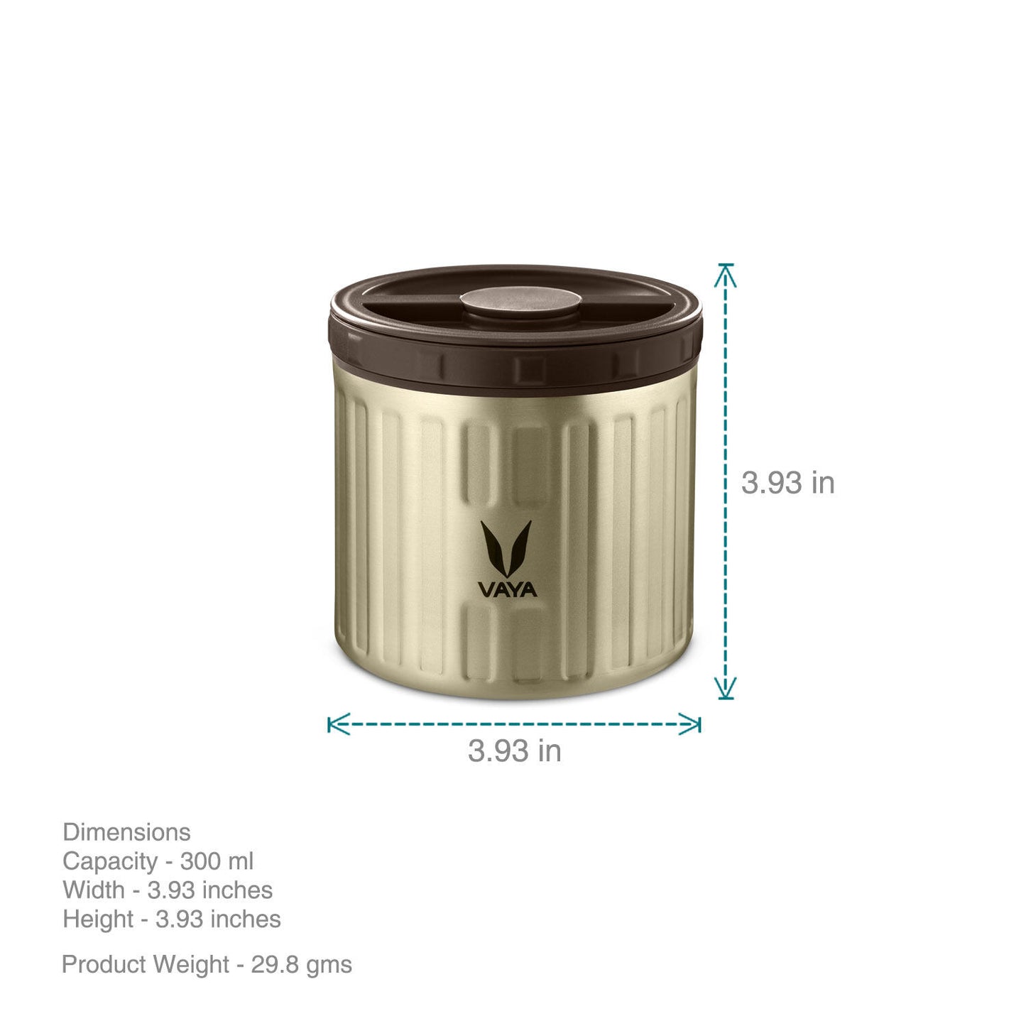Preserve 300 ml - Vacuum Insulated Stainless Steel Meal Container, Salad Box, Meal Carrier, Portable Lunch Box, Fruit Box, 1 x 300 ml