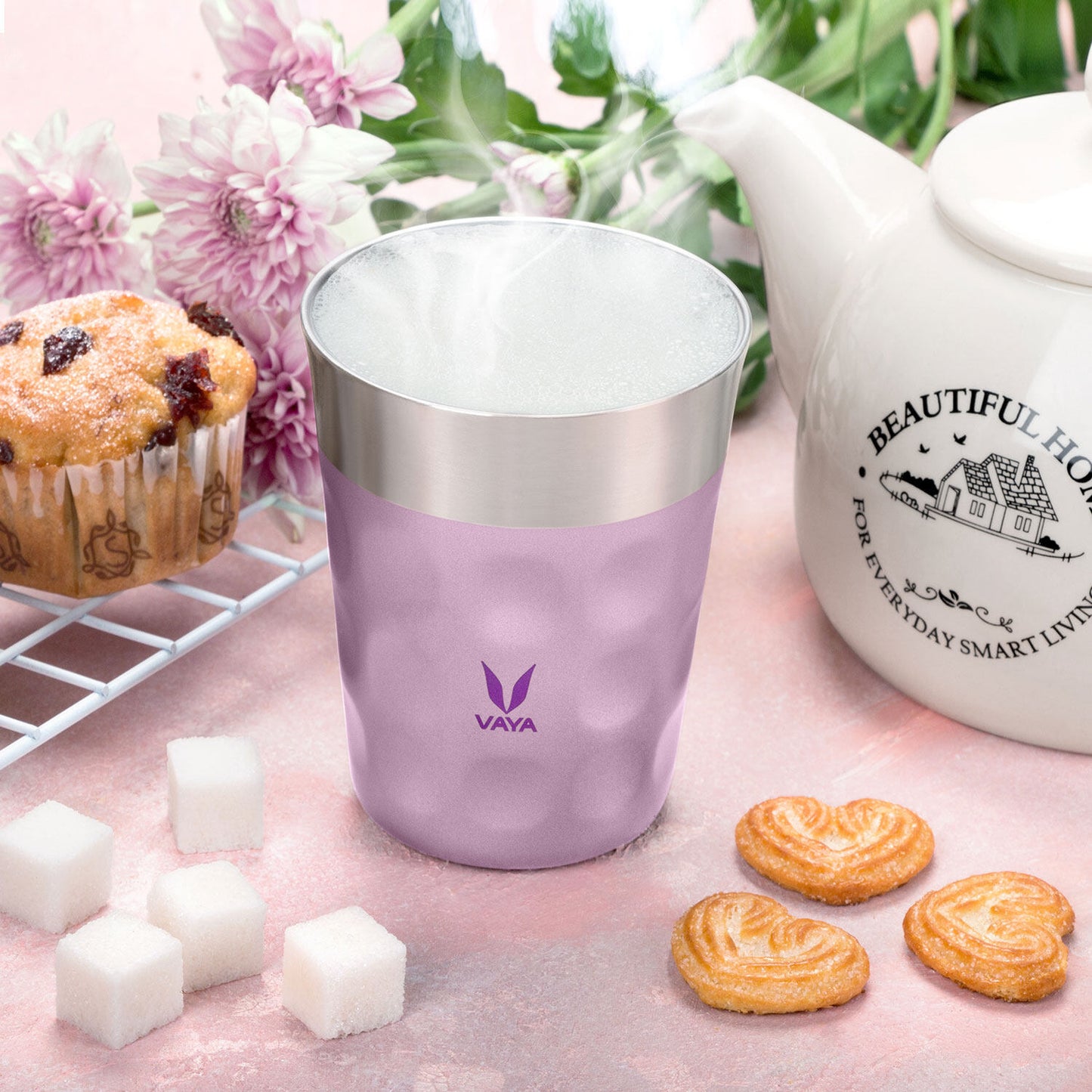 PopCup Stainless Steel Tumbler with Lid, Double Wall Vacuum Insulated Travel Mug, 250ml