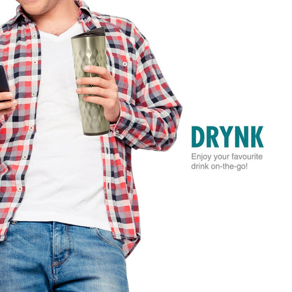 Drynk 600 ml Vacuum Insulated Stainless Steel Flask, Thermos Sipper Water Bottle (Tumbler+Sipper)
