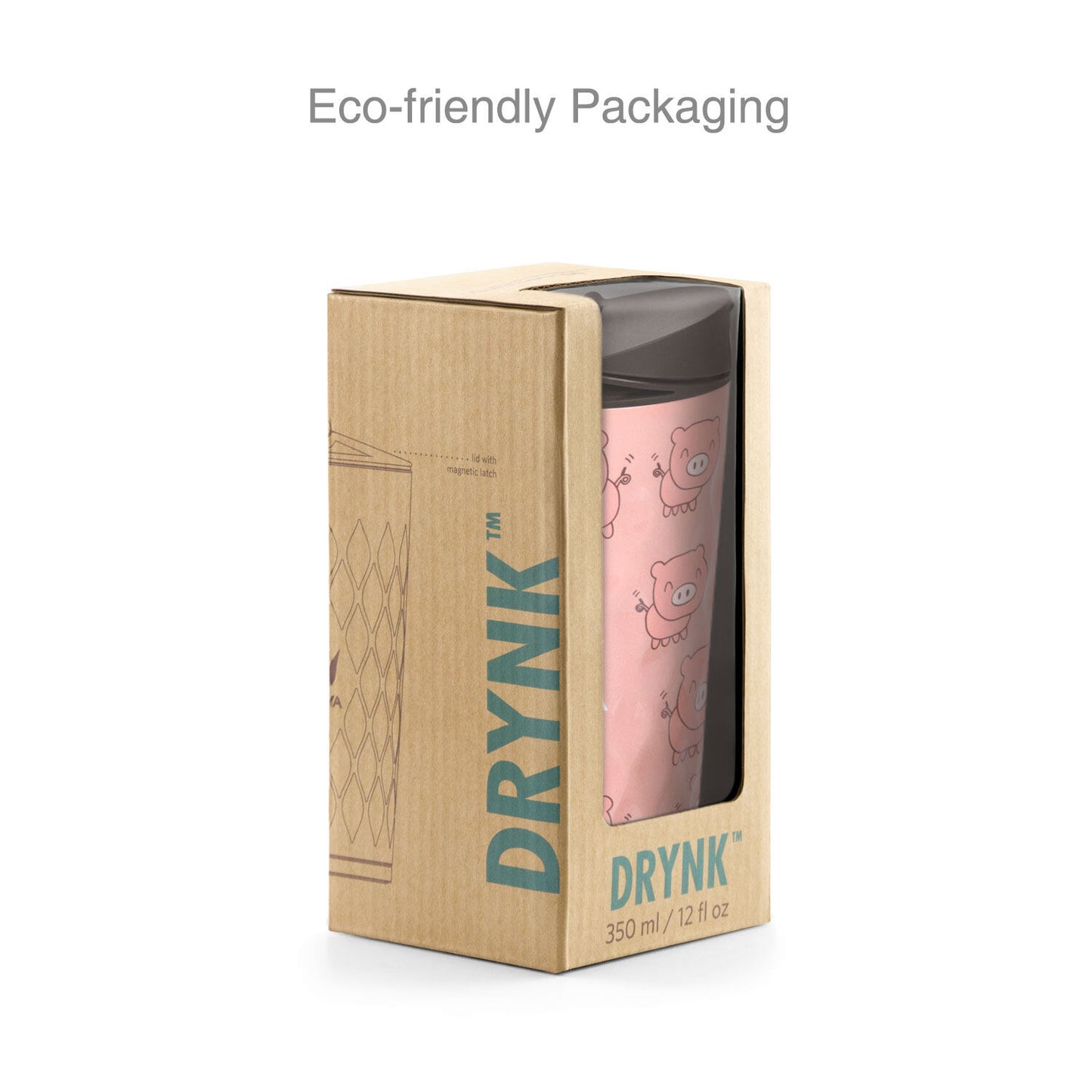 Drynk 350 ml 3 in 1 Vacuum Insulated Stainless Steel Gulper and Sipper Water Bottle (Tumbler+Sipper+Gulper) with 2 Cups, Thermos Flask