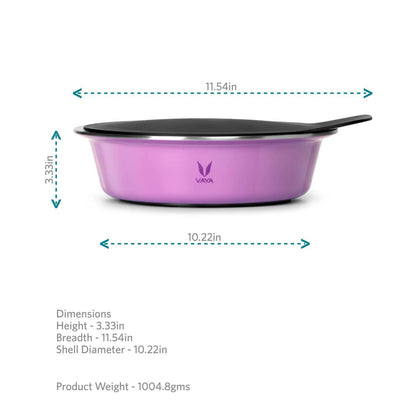 HauteCase - Stainless Steel Insulated Casserole With Lid | Hot Case Pot and Thermos Food Container | Hot Casserole Pot Pan with Lid 1.1L + Stack Lid