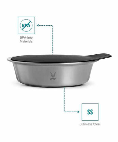 HauteCase - Stainless Steel Insulated Casserole With Lid | Hot Case Pot and Thermos Food Container | Hot Casserole Pot Pan with Lid 1.1L + Stack Lid