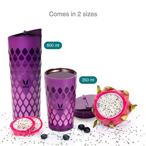 Drynk 600 ml Vacuum Insulated Stainless Steel Flask, Thermos Sipper Water Bottle (Tumbler+Sipper)