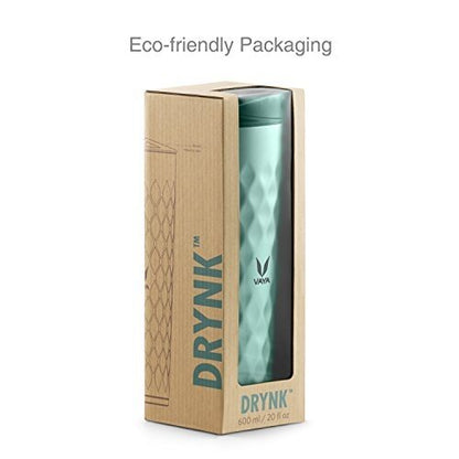 Drynk 600 ml Vacuum Insulated Stainless Steel Flask, Thermos Sipper Water Bottle (Tumbler+Sipper)