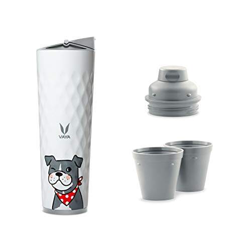 Drynk 3 in 1 Stainless Steel Water Bottle (Tumbler+Sipper+Gulper) with 2 Cups, 600 ml