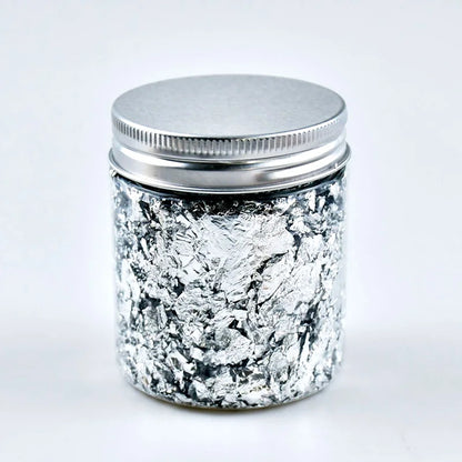 Gold, Silver & Rose Gold Foil Flakes – 1g-3g Metallic Leaf for DIY Candle Making, Crafts & Decorations