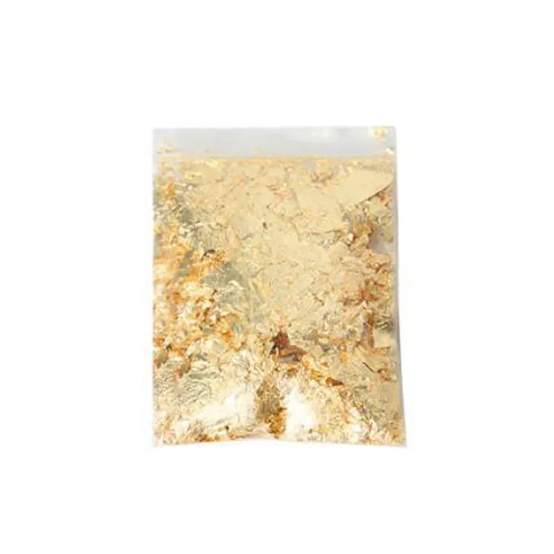 Gold, Silver & Rose Gold Foil Flakes – 1g-3g Metallic Leaf for DIY Candle Making, Crafts & Decorations