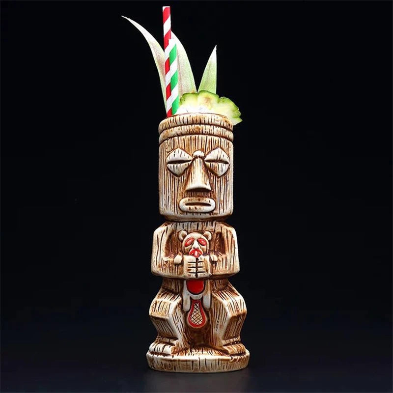 450ml Hawaii Tiki Ceramic Mug – Tropical-Themed Drinkware
