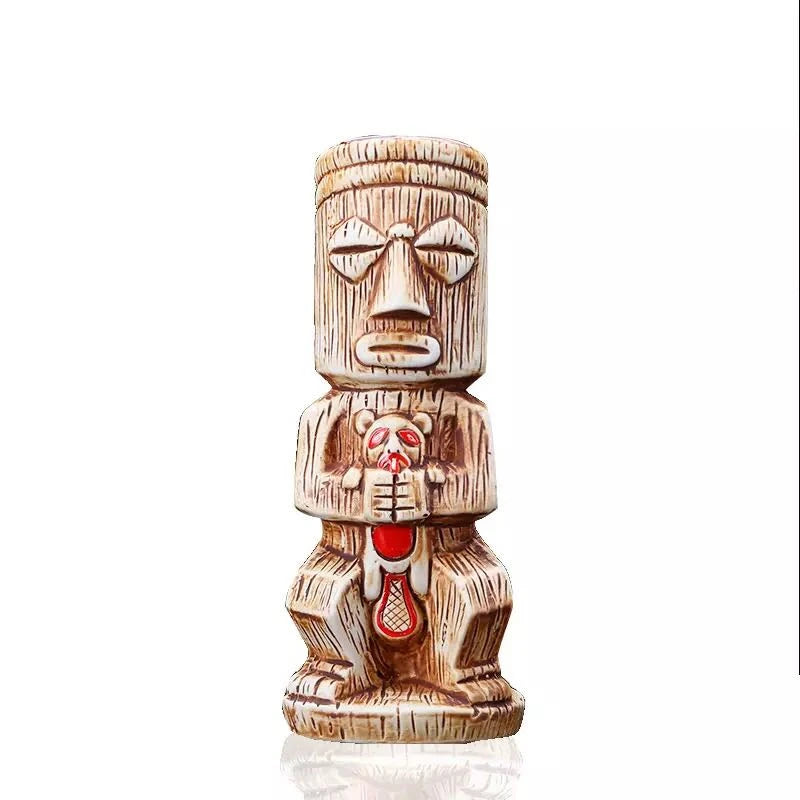 450ml Hawaii Tiki Ceramic Mug – Tropical-Themed Drinkware