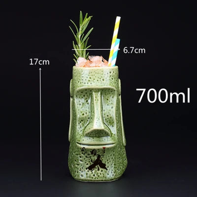 450ml Hawaii Tiki Ceramic Mug – Tropical-Themed Drinkware