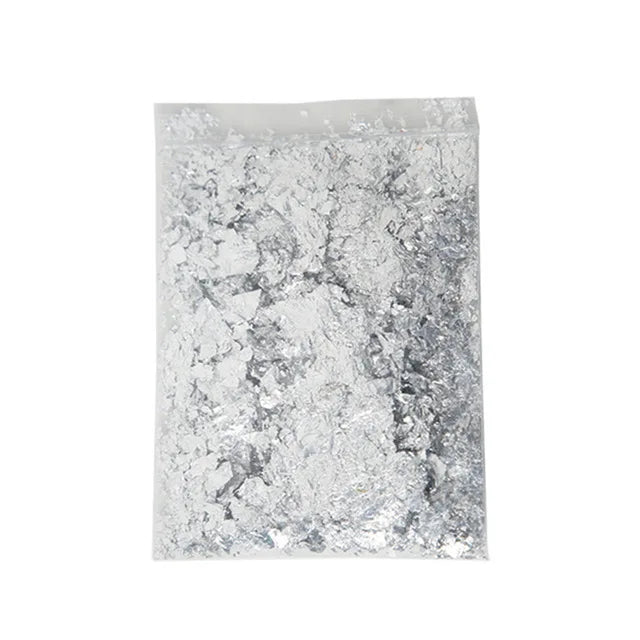 Gold, Silver & Rose Gold Foil Flakes – 1g-3g Metallic Leaf for DIY Candle Making, Crafts & Decorations