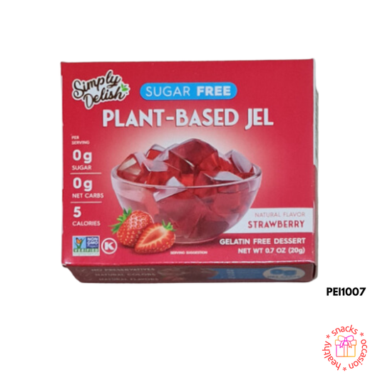 Natural Simply Delish, Gelatin Free Jel Dessert, Sugar Free, Strawberry