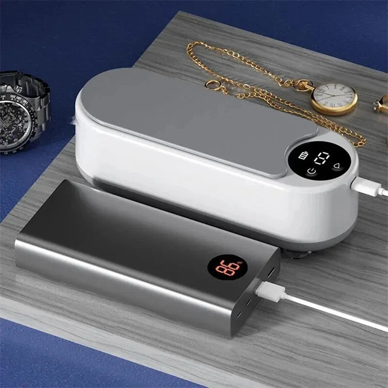 450ml Ultrasonic Cleaner – Portable Household Cleaning Machine for Jewelry, Glasses & More