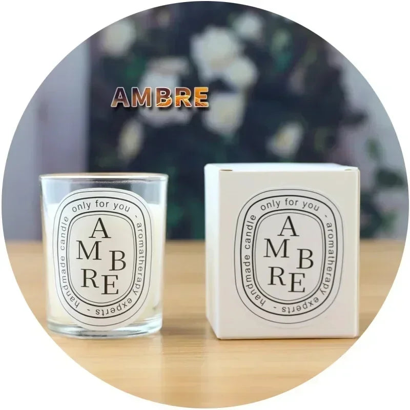 Luxury Scented Candle in Glass Jar – Aromatherapy Candle for Home, Wedding, & Gift Giving