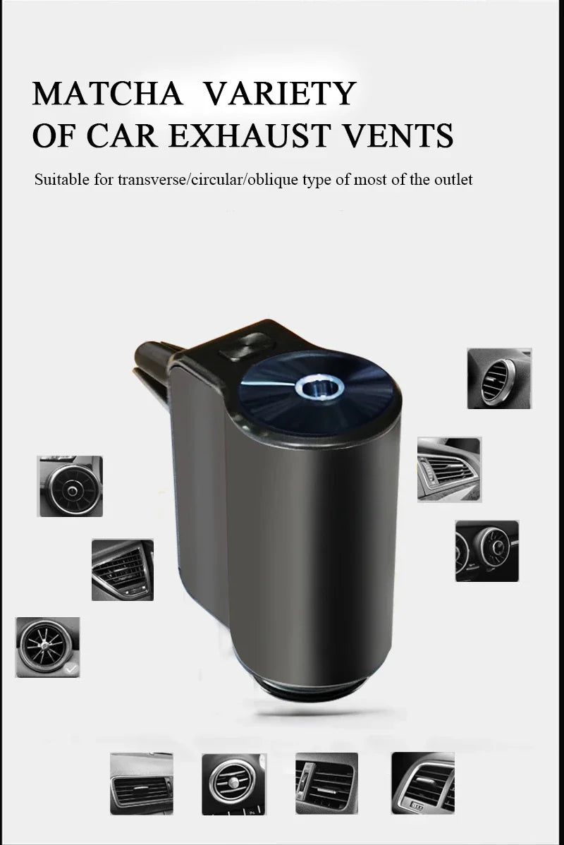 Car Air Freshener & Humidifier – Dual-Function Aroma Diffuser with Essential Oil