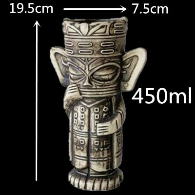 450ml Hawaii Tiki Ceramic Mug – Tropical-Themed Drinkware
