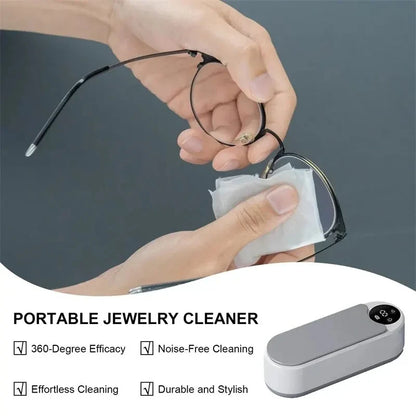 450ml Ultrasonic Cleaner – Portable Household Cleaning Machine for Jewelry, Glasses & More
